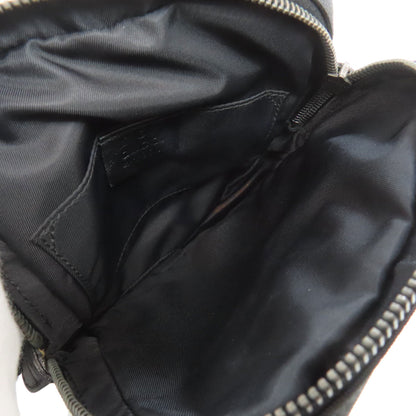 GUCCI Hip bag 161823 Nylon black GG Signature Shima