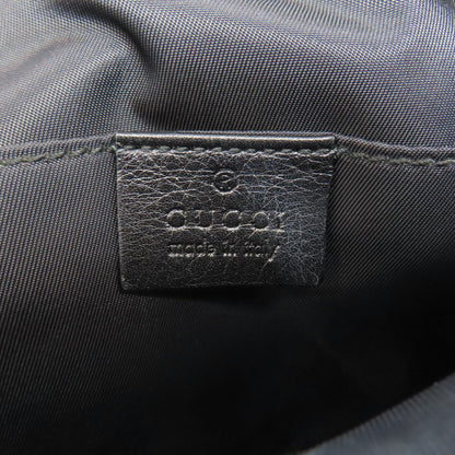 GUCCI Hip bag 161823 Nylon black GG Signature Shima