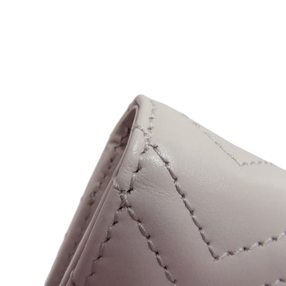 GUCCI Bifold Wallet 466492 leather gray GG Marmont