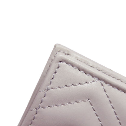 GUCCI Bifold Wallet 466492 leather gray GG Marmont