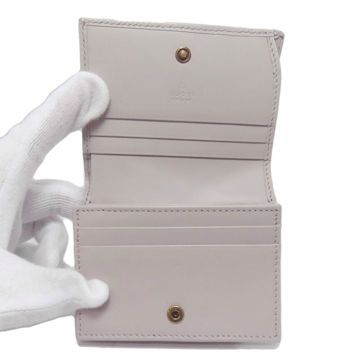 GUCCI Bifold Wallet 466492 leather gray GG Marmont