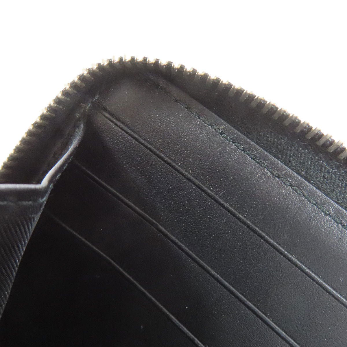 GUCCI Long Wallet Purse 408831 PVC black GG Supreme Shelly Line