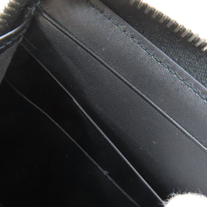 GUCCI Long Wallet Purse 408831 PVC black GG Supreme Shelly Line