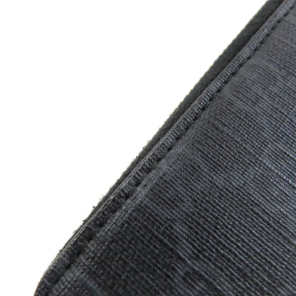 GUCCI Long Wallet Purse 408831 PVC black GG Supreme Shelly Line