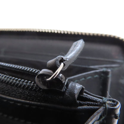 GUCCI Long Wallet Purse 408831 PVC black GG Supreme Shelly Line