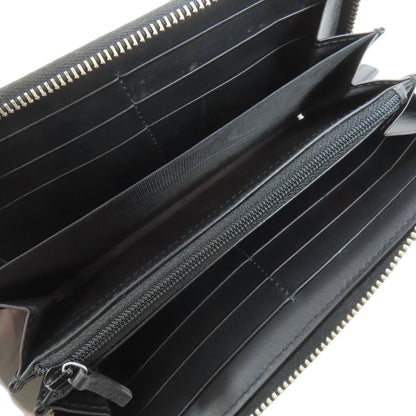 GUCCI Long Wallet Purse 408831 PVC black GG Supreme Shelly Line