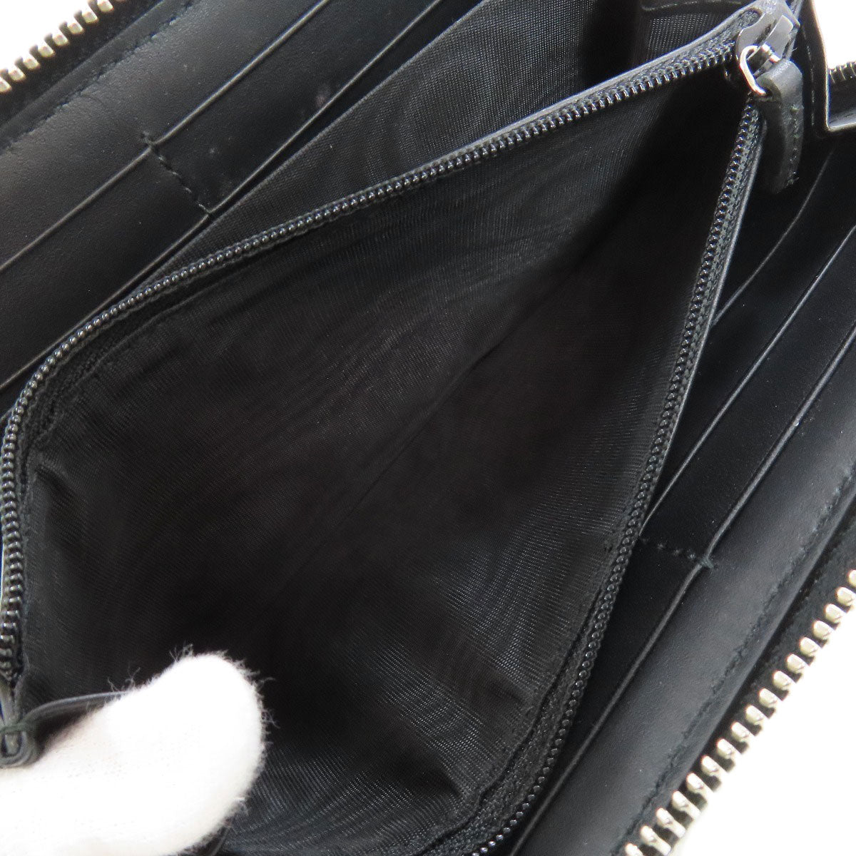 GUCCI Long Wallet Purse 408831 PVC black GG Supreme Shelly Line