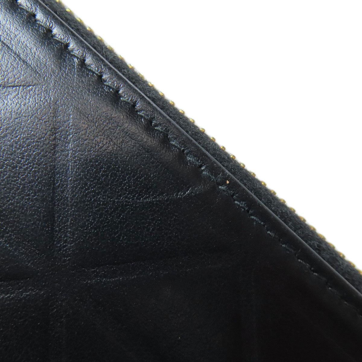 PRADA Long Wallet Purse 1ML506 Calfskin black Zip Around embossing