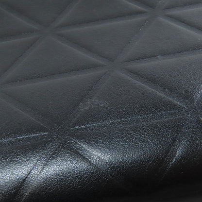 PRADA Long Wallet Purse 1ML506 Calfskin black Zip Around embossing