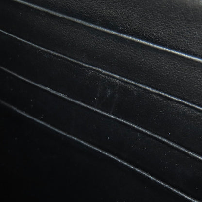 PRADA Long Wallet Purse 1ML506 Calfskin black Zip Around embossing
