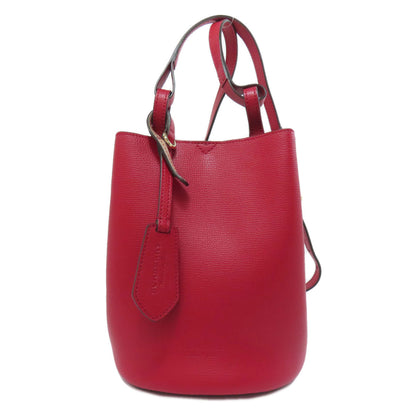 BURBERRY Shoulder Bag leather Red Long shoulder