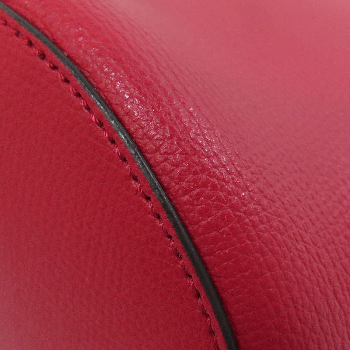 BURBERRY Shoulder Bag leather Red Long shoulder