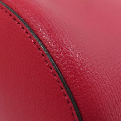 BURBERRY Shoulder Bag leather Red Long shoulder