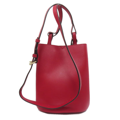 BURBERRY Shoulder Bag leather Red Long shoulder