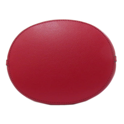 BURBERRY Shoulder Bag leather Red Long shoulder