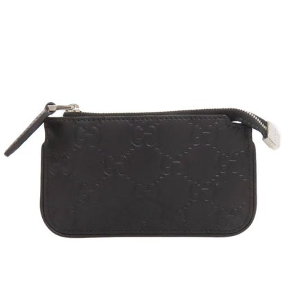 GUCCI Coin case 233183 leather black GG Signature Shima