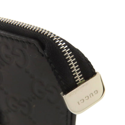 GUCCI Coin case 233183 leather black GG Signature Shima