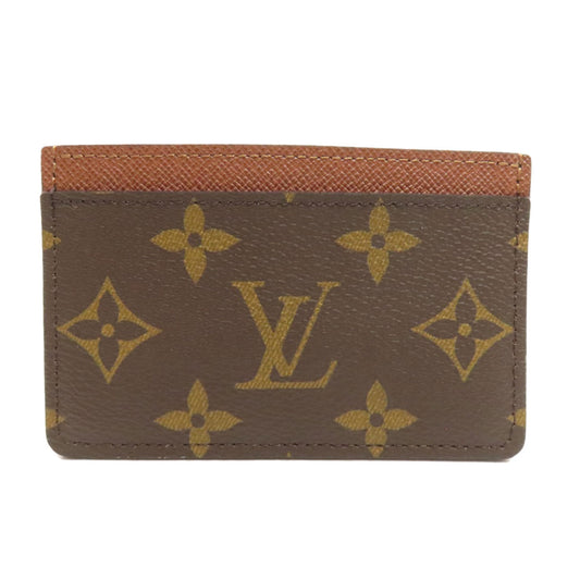 LOUIS VUITTON Card Case M61733 Monogram canvas Brown Porte Cartes・Simple
