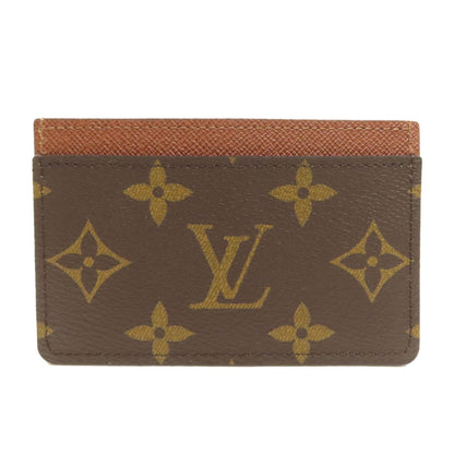 LOUIS VUITTON Card Case M61733 Monogram canvas Brown Porte Cartes・Simple