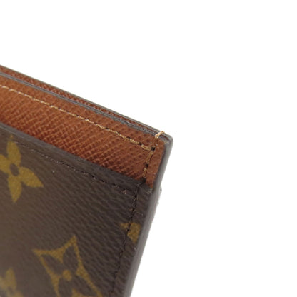 LOUIS VUITTON Card Case M61733 Monogram canvas Brown Porte Cartes・Simple
