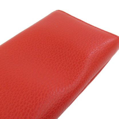 GUCCI Long Wallet Purse 354498 leather Red Swing