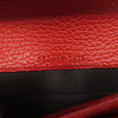 GUCCI Long Wallet Purse 354498 leather Red Swing