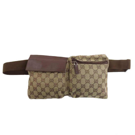 GUCCI Hip bag 28566 canvas Brown GG