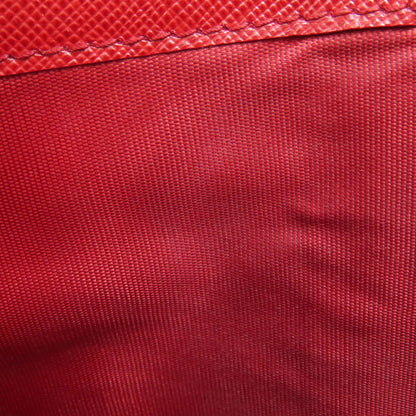 PRADA Long Wallet Purse Safiano Red logoMetal
