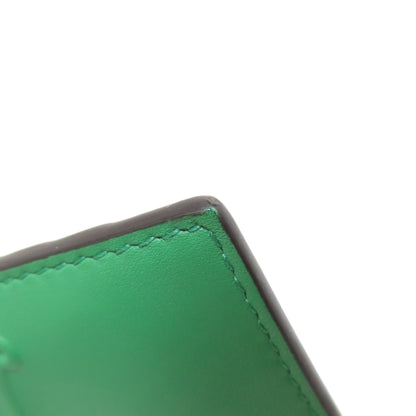 GUCCI Coin case 451184 Calfskin green Coin/Card Case Embossed Logo