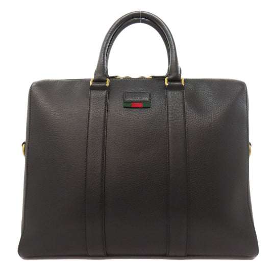 GUCCI Business bag 475448 leather black Briefcase