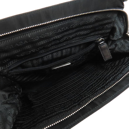 PRADA Handbag B11091 Nylon black logoMetal