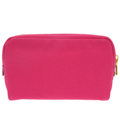 PRADA Pouch canvas pink Triangle logo