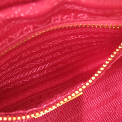 PRADA Pouch canvas pink Triangle logo
