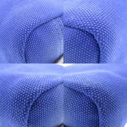 PRADA Pouch 1N0175 canvas blue Triangle logo