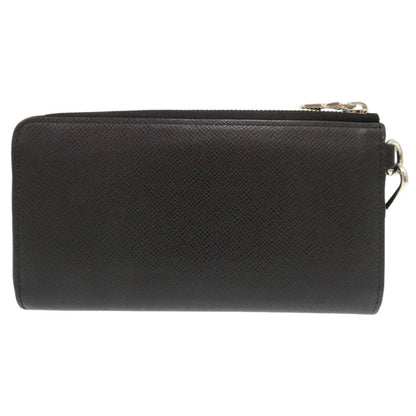 LOUIS VUITTON Long Wallet Purse M69409 Taiga Noir Taiga Zippy dragonne