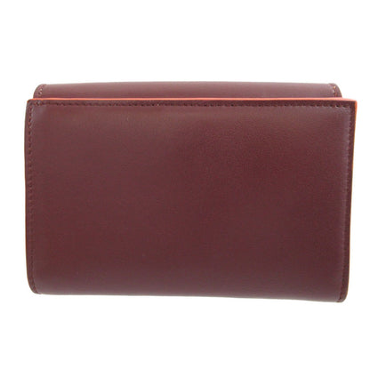 FENDI Bifold Wallet 8M0359 leather Bordeaux Peekaboo