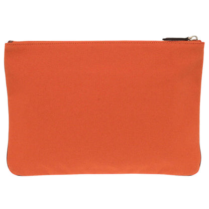 FENDI Clutch bag 7N0111 canvas Orange logo