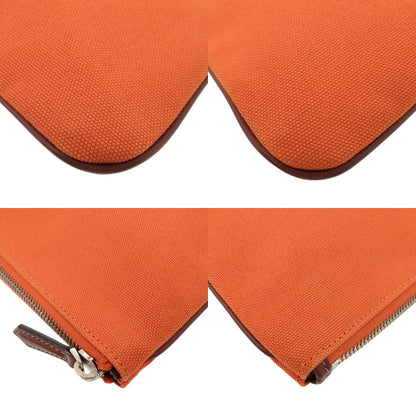FENDI Clutch bag 7N0111 canvas Orange logo