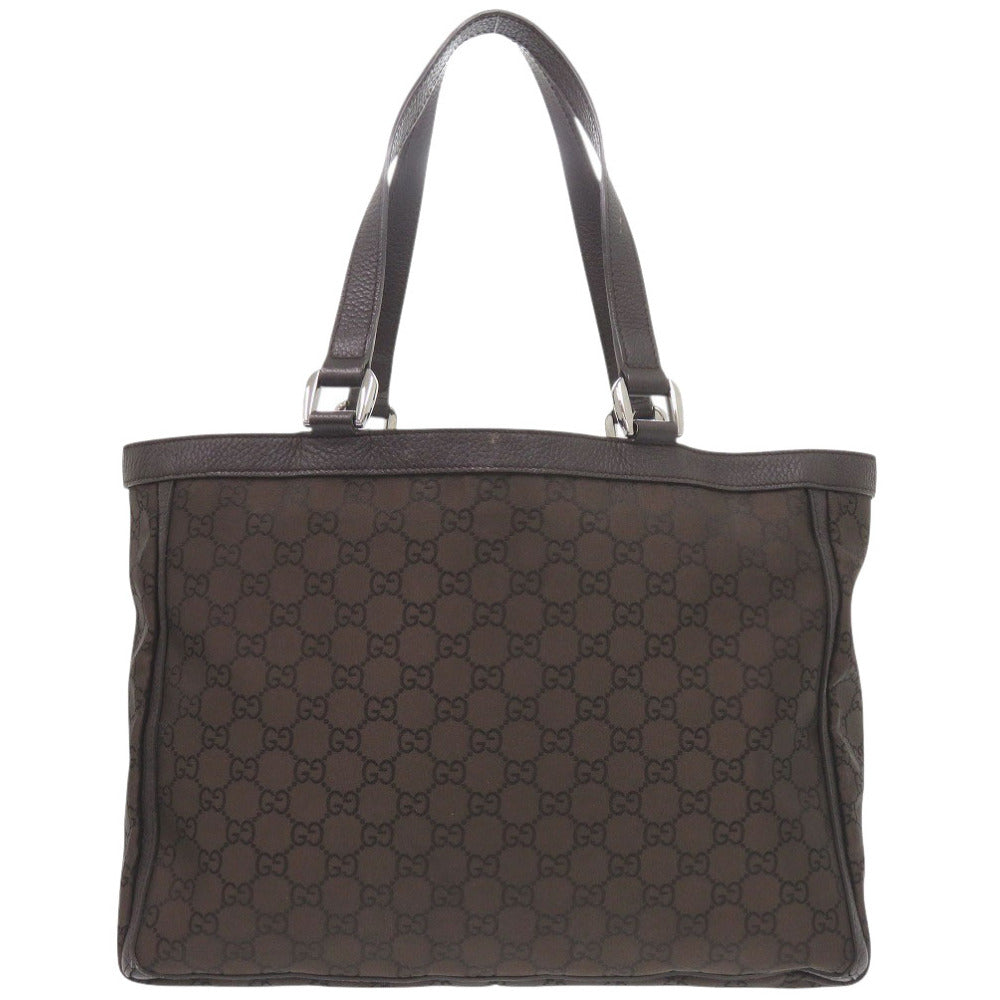GUCCI Tote Bag 268639 Nylon Brown Abbey