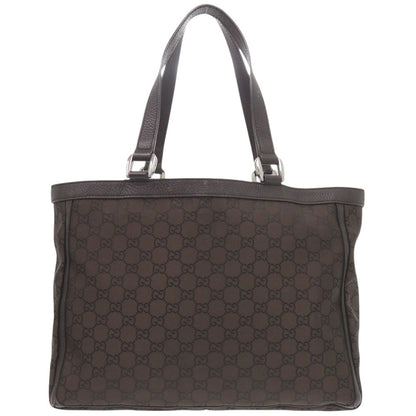GUCCI Tote Bag 268639 Nylon Brown Abbey