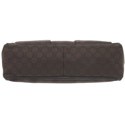 GUCCI Tote Bag 268639 Nylon Brown Abbey