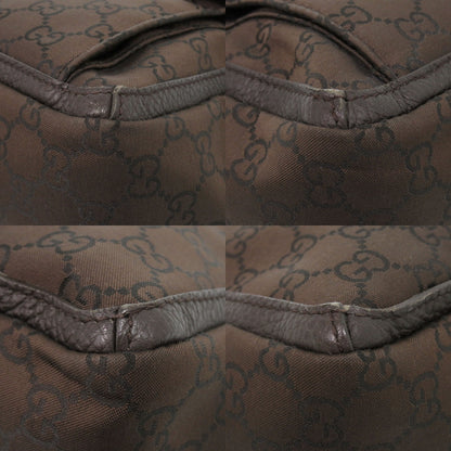 GUCCI Tote Bag 268639 Nylon Brown Abbey