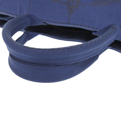 PRADA Handbag canvas blue Canapa tote