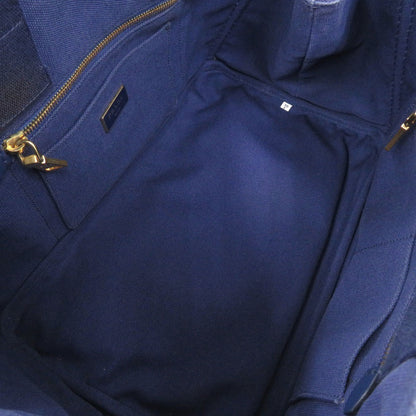 PRADA Handbag canvas blue Canapa tote