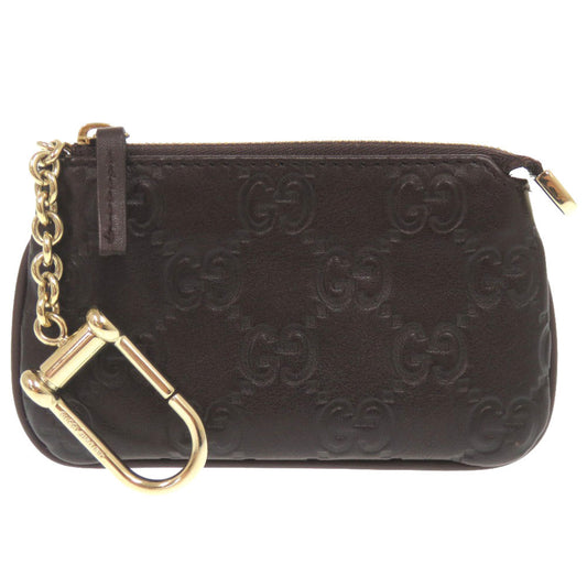 GUCCI Coin case 233183 leather Brown Guccisima