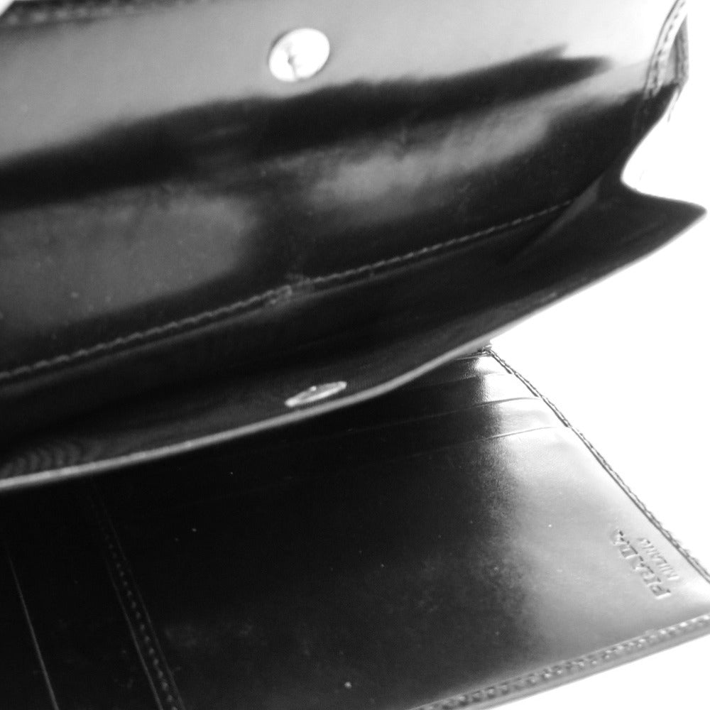 PRADA Tri-fold wallet leather black