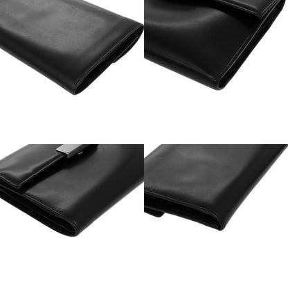 PRADA Tri-fold wallet leather black