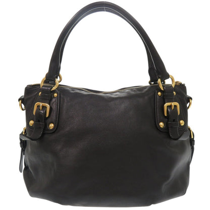 PRADA Handbag leather black