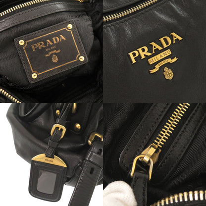PRADA Handbag leather black