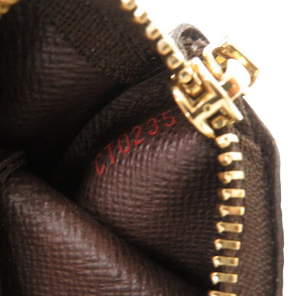 LOUIS VUITTON Coin case N62658 Damier canvas Brown Damier Pochette Cre